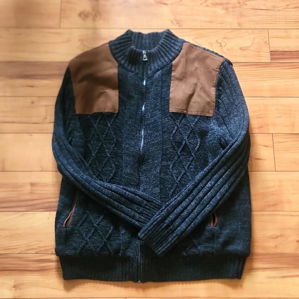 Alan Flusser Men's Zip Up Sweater
